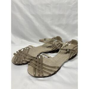 Skechers Beige‎ Strappy Sandals Open Toe Flats Womens Size 8.5 or 9